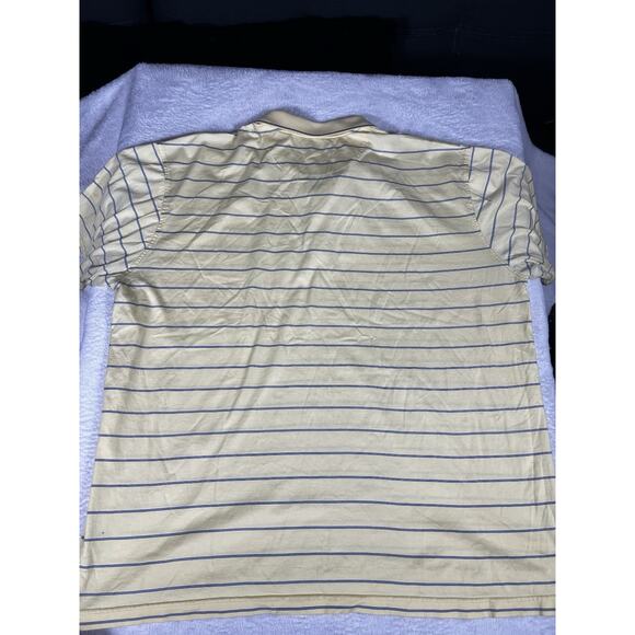 Greg Norman Shirt Men"s Yellow Striped Active Play Dry Golf Polo size XL - Picture 7 of 8